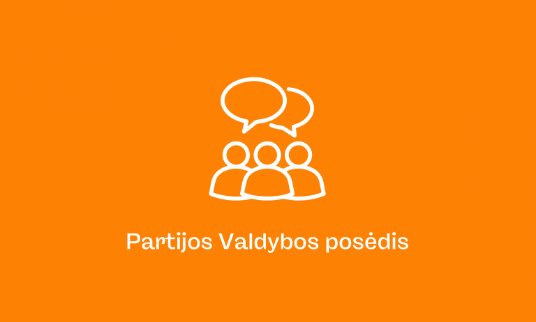 Partijos valdybos posėdis